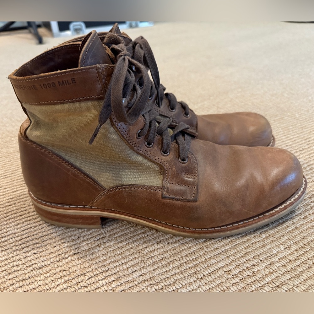 Wolverine Men's 1000 Mile Boots- Vintage - Size 10 1/2 D